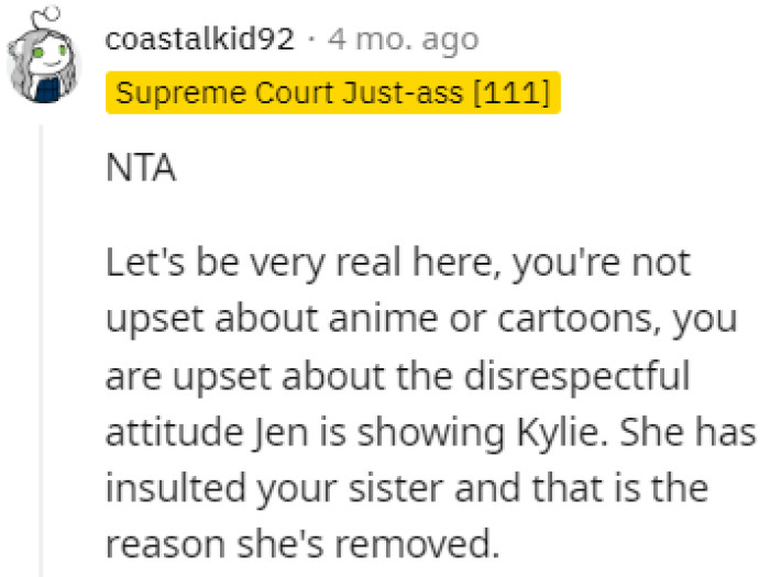 It's the Disrespectful Attitude