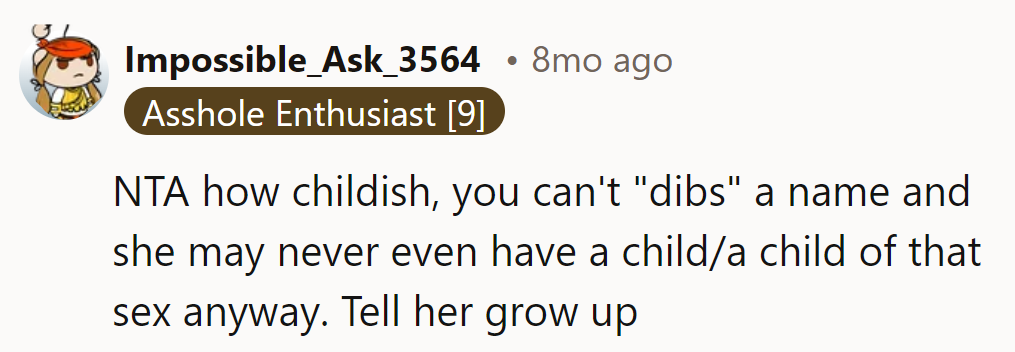 How childish, indeed!