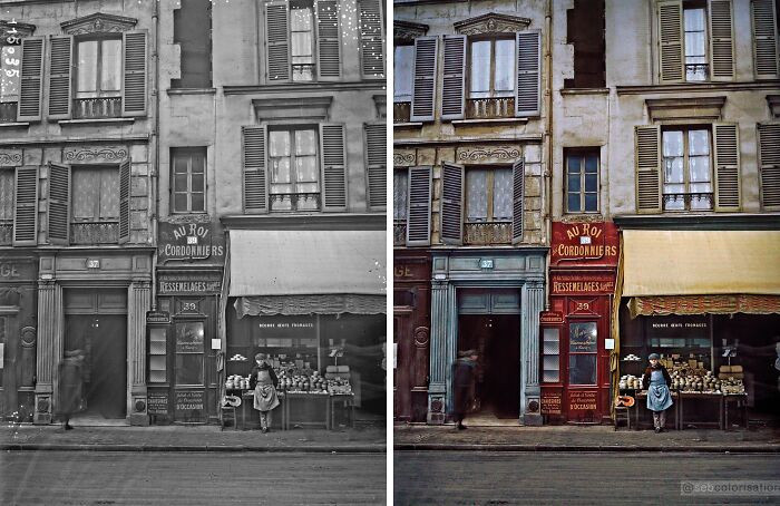 The smallest house in Paris. With a facade less than 1,5 meters wide, the house is situated at 39 rue du Château d’eau in the 10th arrondissement. 200 meters from my home! Photographed in 1926.