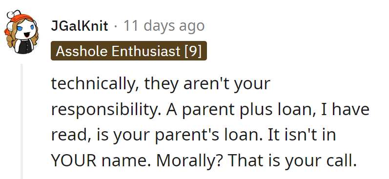 Technically, not their loan; more like a borrowed burden.