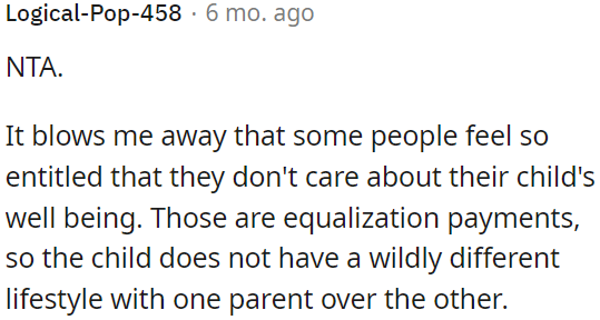Some people's entitlement is shocking as they disregard their child's well-being.