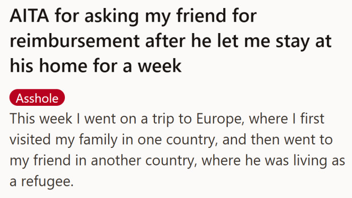 What started as a friendly visit soon turned into a clash between gratitude and expectation.