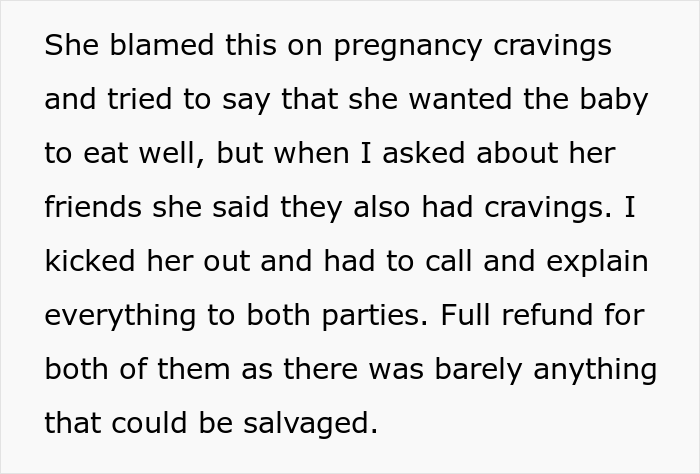 OP had to give a refund to both parties since they didn't have time to make more.