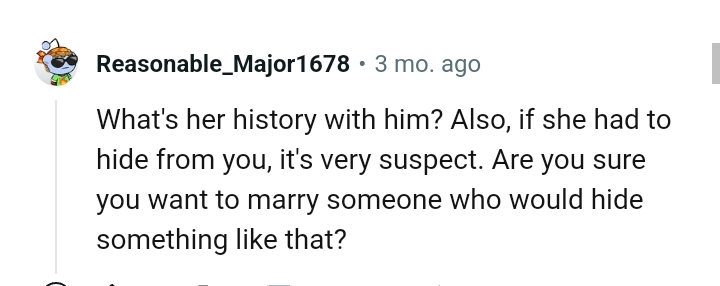Is the OP Sure He Wants to Go Ahead with the Marriage?
