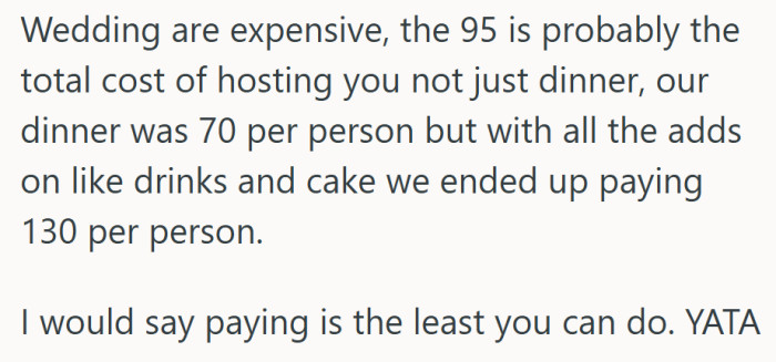 Turns out the £95 wasn’t for chicken—it was for cake, drinks, and a side of guilt.