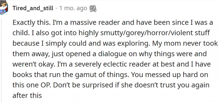 This is how you do it - open a dialogue like this mom