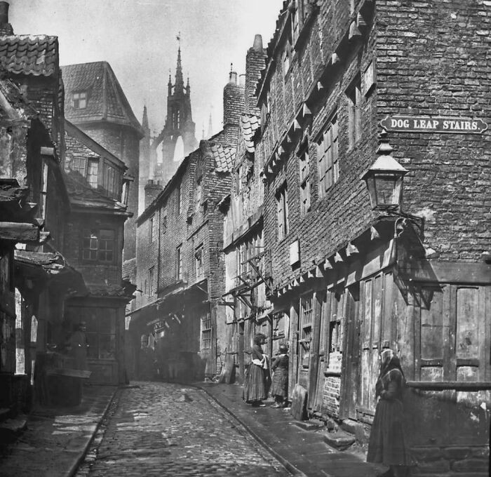 "A View Of Castle Garth With Dog Leap Stairs, 1890s"