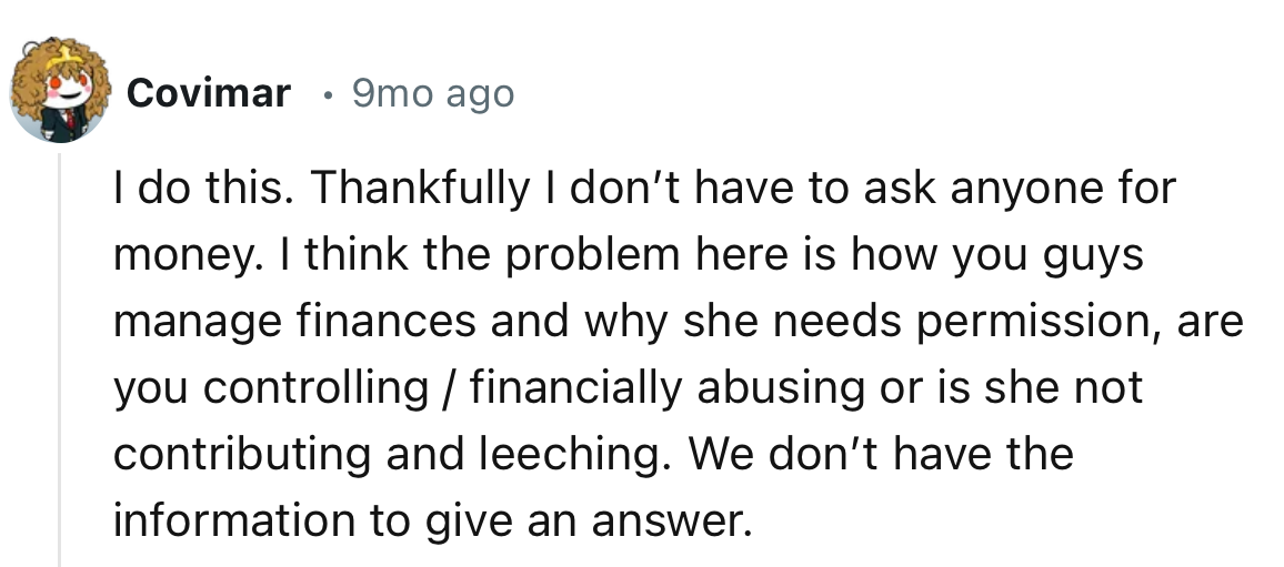 “I Do This. Thankfully I Don’t Have to Ask Anyone for Money.”