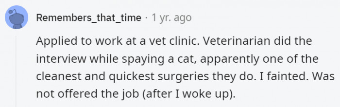 5. You have to be awake on the job after all