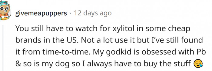 Xylitol is often found in cheaper brands