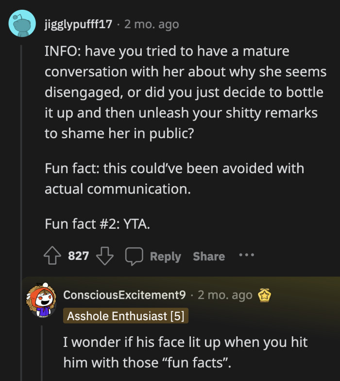 Take a load of these fun facts, OP.