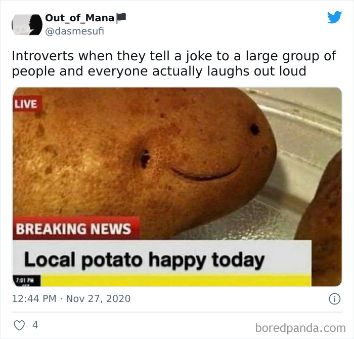 42. This happy potato makes me happy too