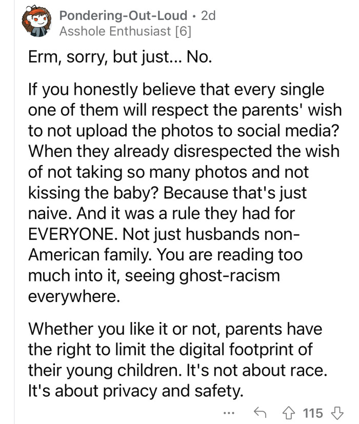 Parents have the right to worry about their children's privacy and safety.