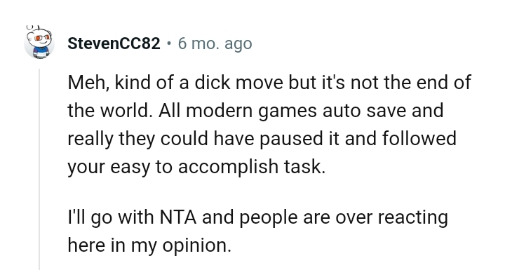 They could have paused it and just applied the deodorant