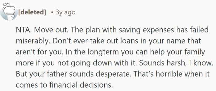 A reality check that sometimes the kindest move is stepping back before the whole ship sinks.