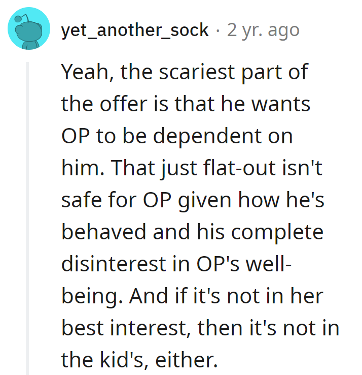 Scariest part of his offer? The 