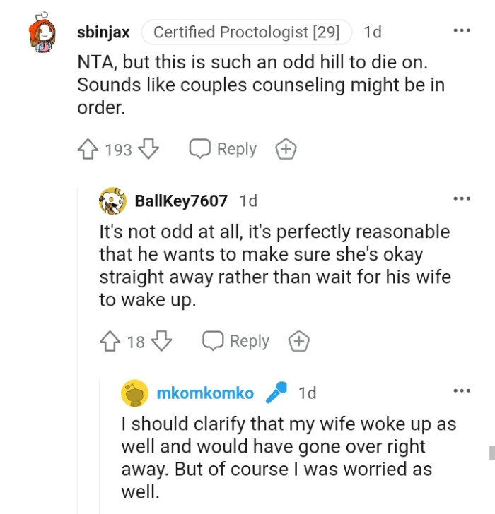 It's perfectly reasonable for the OP to want to make sure his daughter is okay