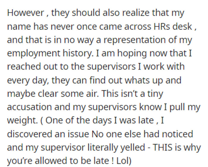 They explained more about the situation and what they're trying to do to clear things up regarding this situation.