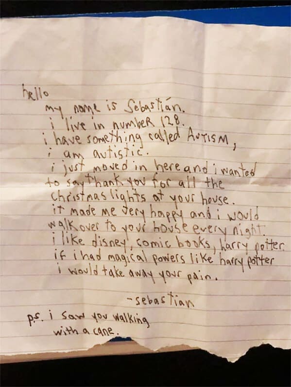 26. Neighbor's Note: