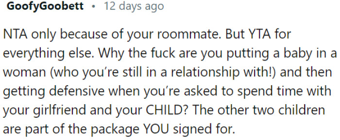 OP is wrong for prioritizing his roommate.