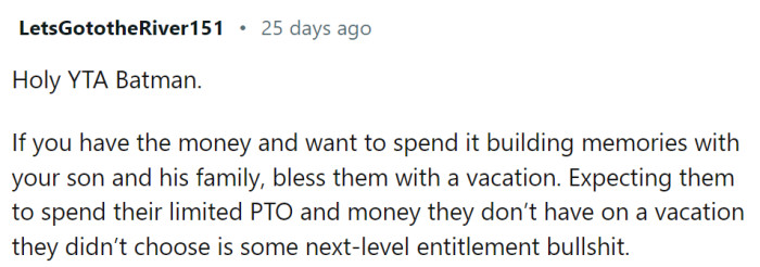 Some next-level entitlement...