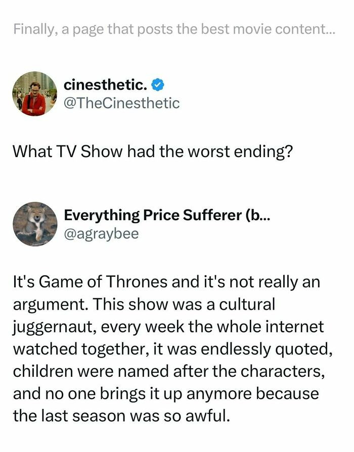 3. It'll be a while before fans forgive the writers of 