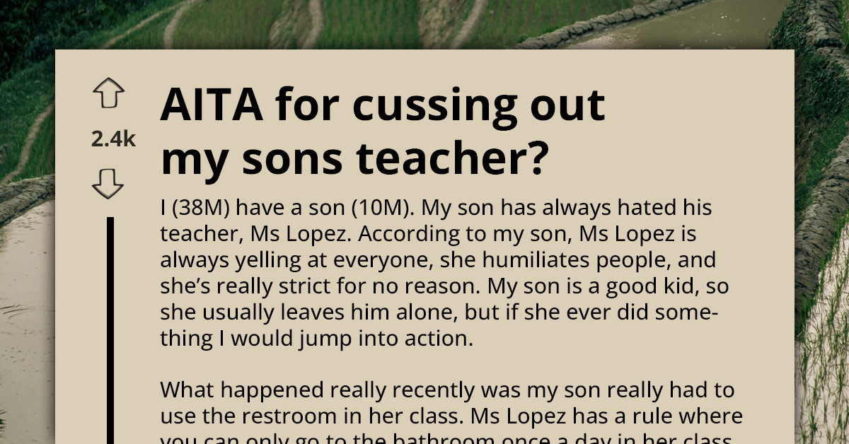 Father Explodes At Teacher After She Publicly Shames His Son For Using The Bathroom