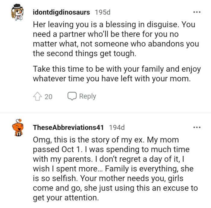 Enjoying Whatever Time the OP Has Left with His Mom