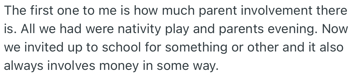 OP draws a line between schools then and now.