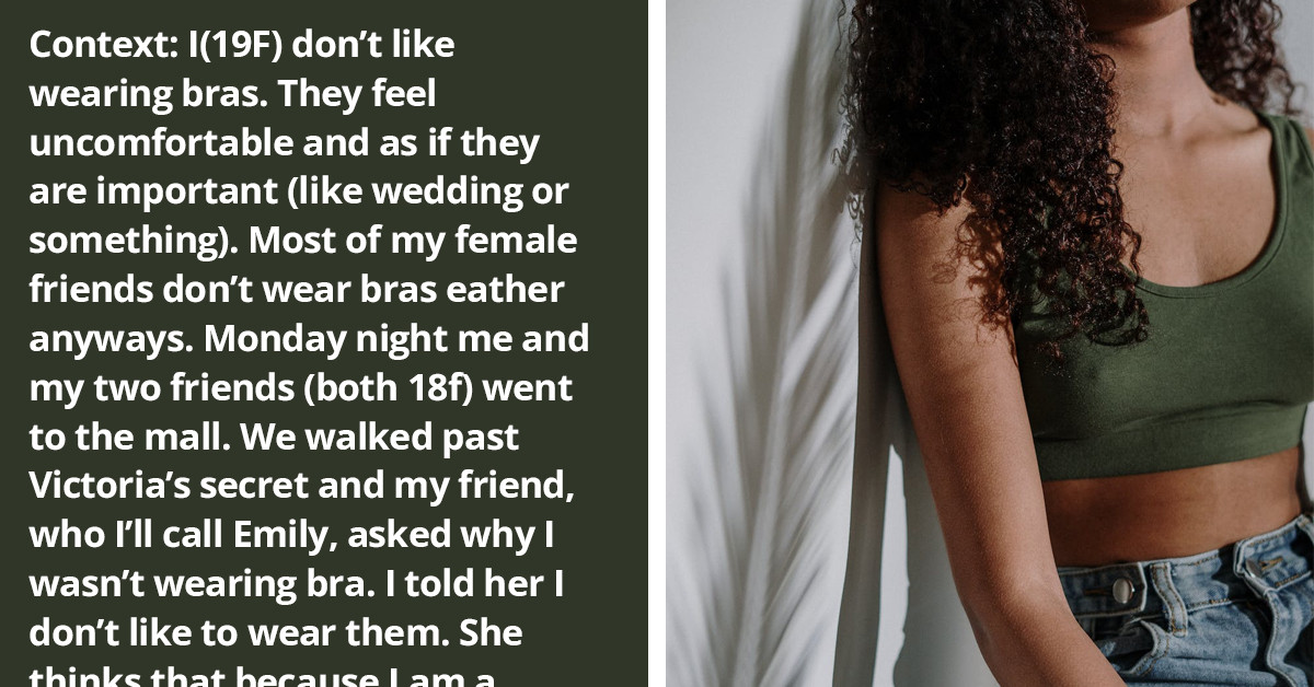 Woman Decides Not To Wear A Bra In Public, and Her Friends Are Shaming Her Decision