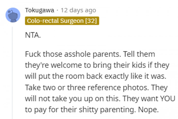 They definitely won't take her up on this