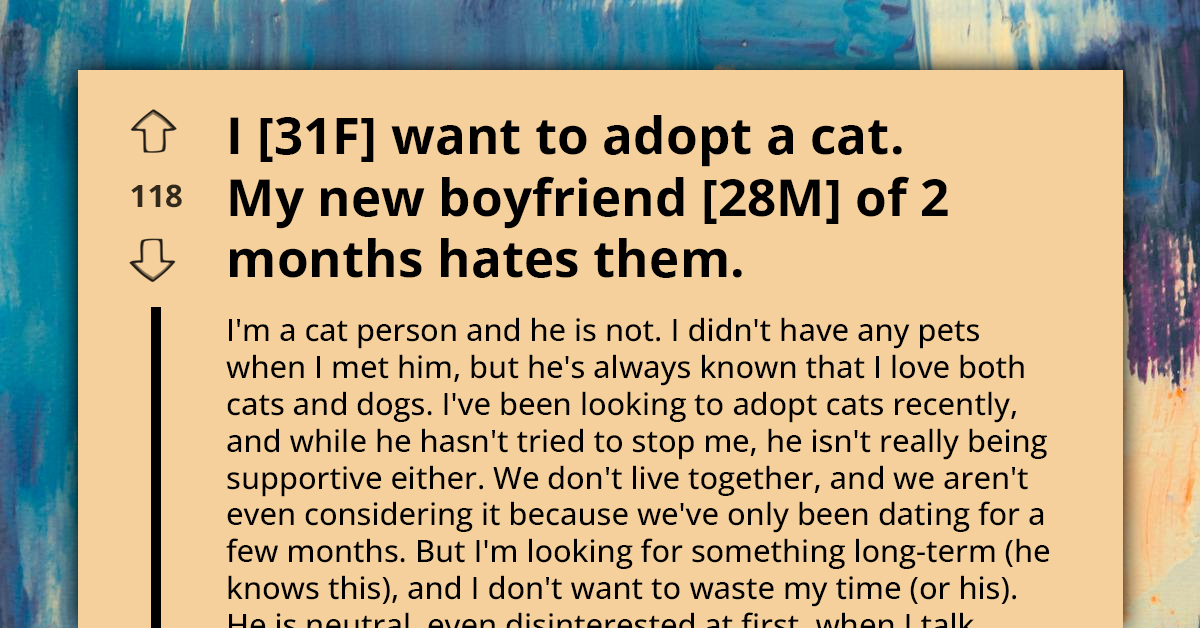 Redditor's New Boyfriend Hates Cats While She Wants to Adopt One