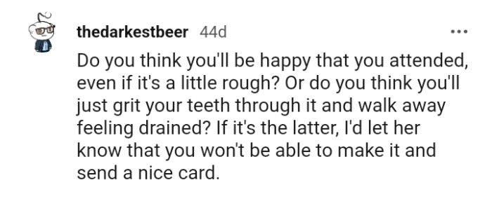 Let the comments from other Redditors roll in...