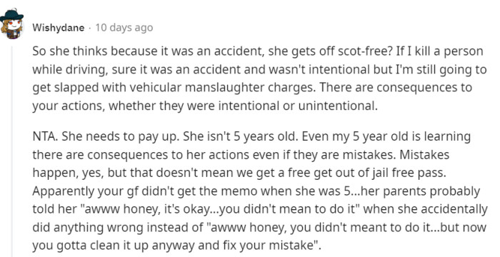 There are consequences to your actions