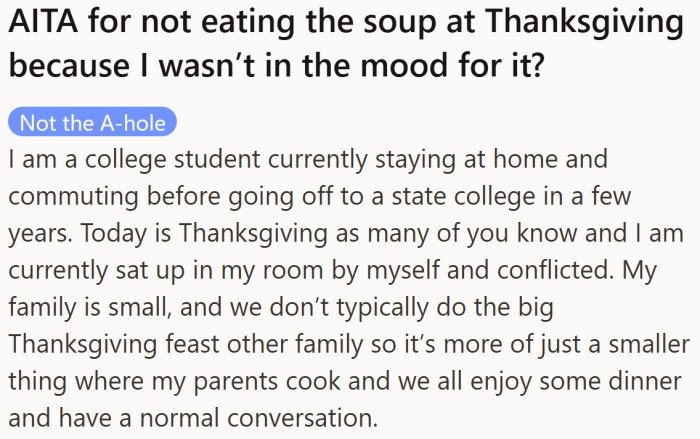 What starts as a simple holiday routine soon becomes an unexpectedly emotional moment for this student.