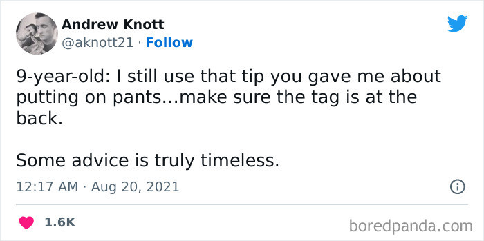 5. The tag should be at the back