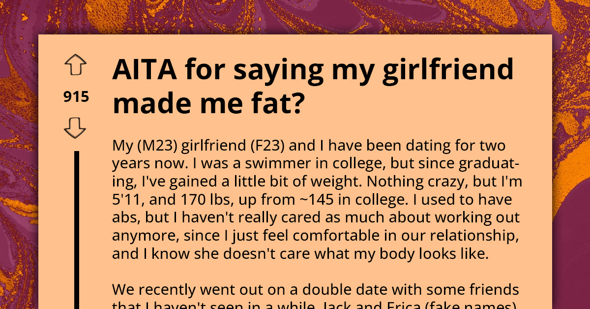 Playful Jest Turns Sour As Redditor's Girlfriend Takes Lighthearted Weight Joke Personally