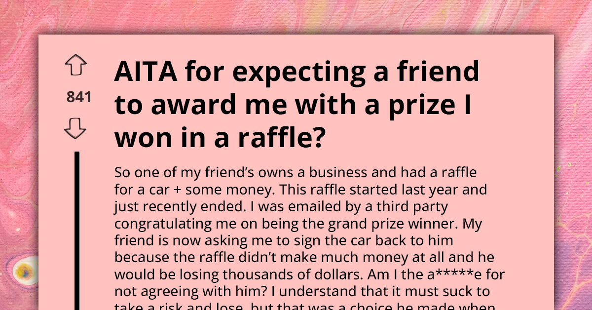 Business Owner Fails To Profit From Organized Raffle, Asks Friend Who Won Grand Prize To Return It