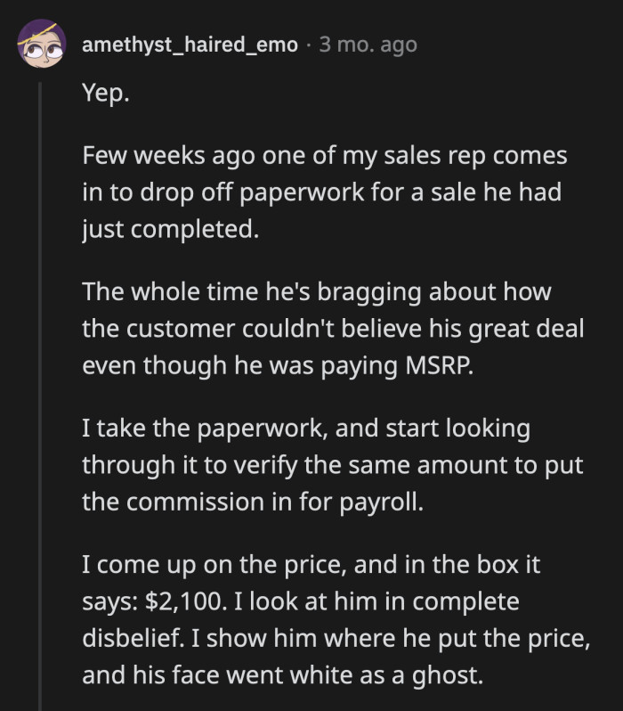 11. There goes everyone's bonus.