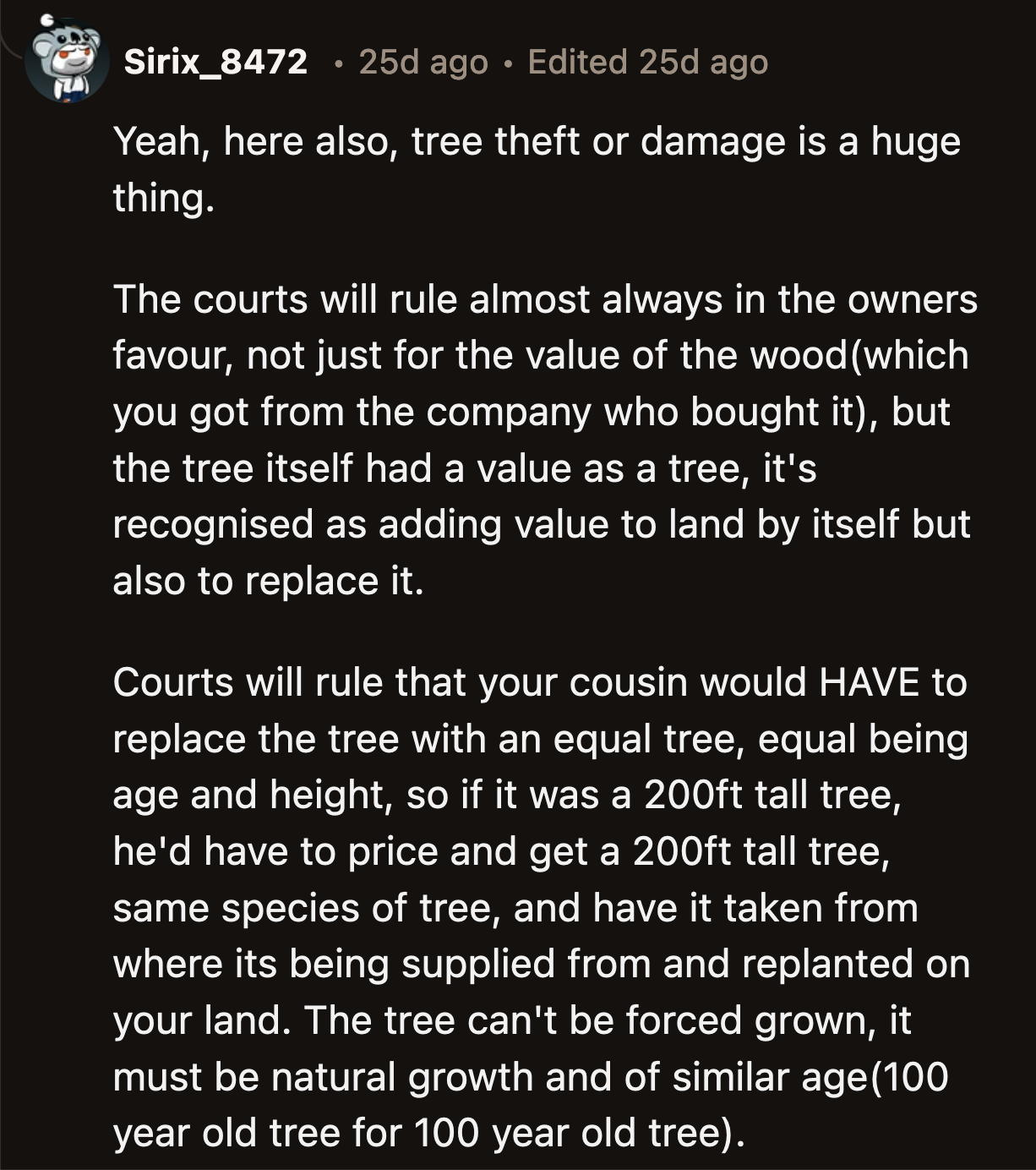 Their cousin should be kissing OP's feet for not letting the court decide on the proper settlement.