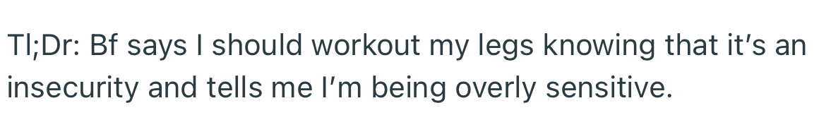 Too long, didn’t read