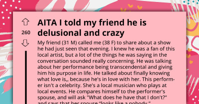 "Baby Reindeer Vibes" - Woman Worried as Friend's Admiration for Local Artist Turns into Obsession