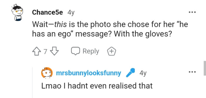 So this is the message she chose?