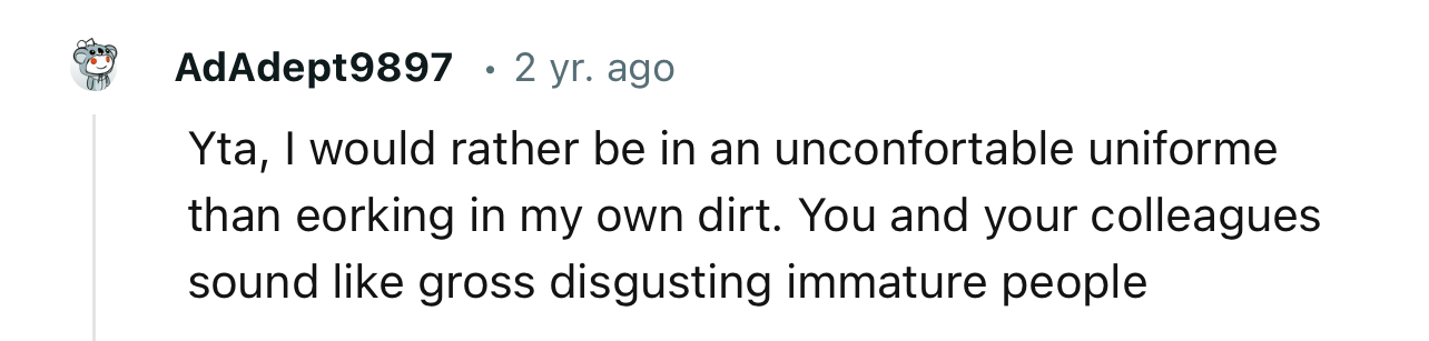 “You and Your Colleagues Sound Like Gross, Disgusting, Immature People.”