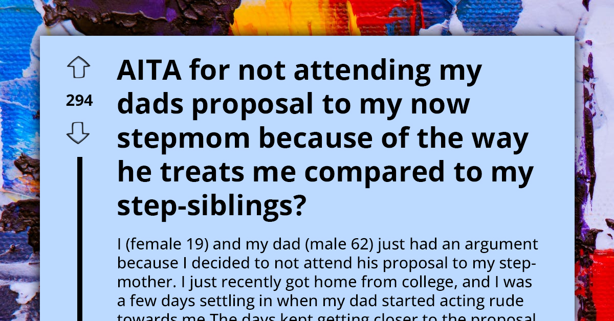 Daughter Shuns Dad's Fourth Marriage Proposal, Citing Years of Neglect and Favoritism Towards Step-Siblings
