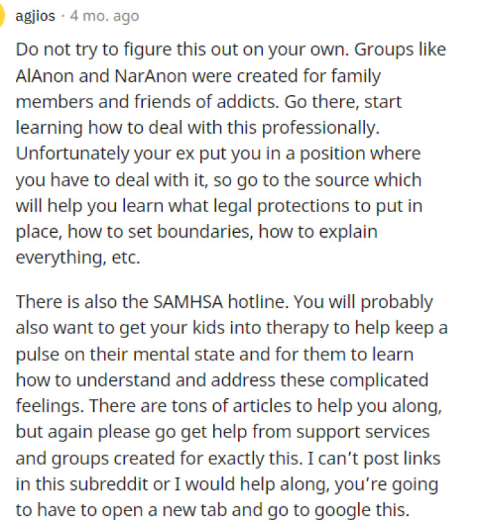 Lots of people told OP that he should look into other resources to help him deal with this, as it is hard and can take a huge toll on him by himself.