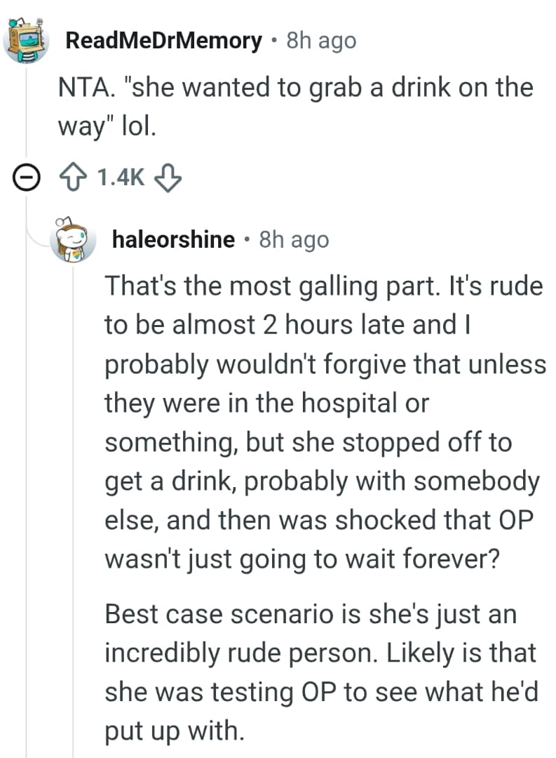 Why grab a drink on the way though?