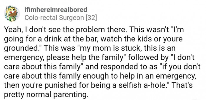 Parents definitely use punishment as leverage