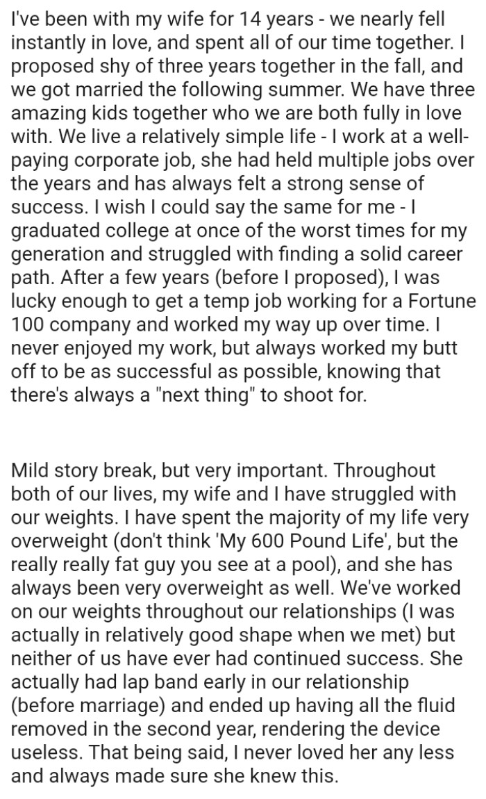 OP's Wife Has Held Multiple Jobs Over the Years and Has Always Felt a Strong Sense of Success