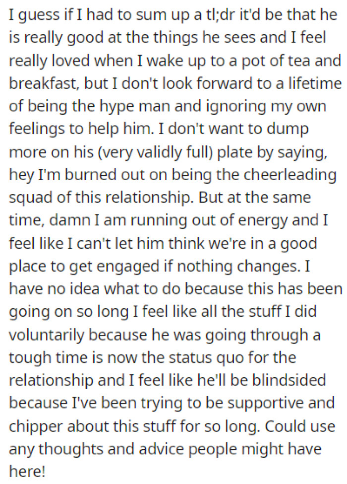 OP is now seeking advice on Reddit on what she should do next